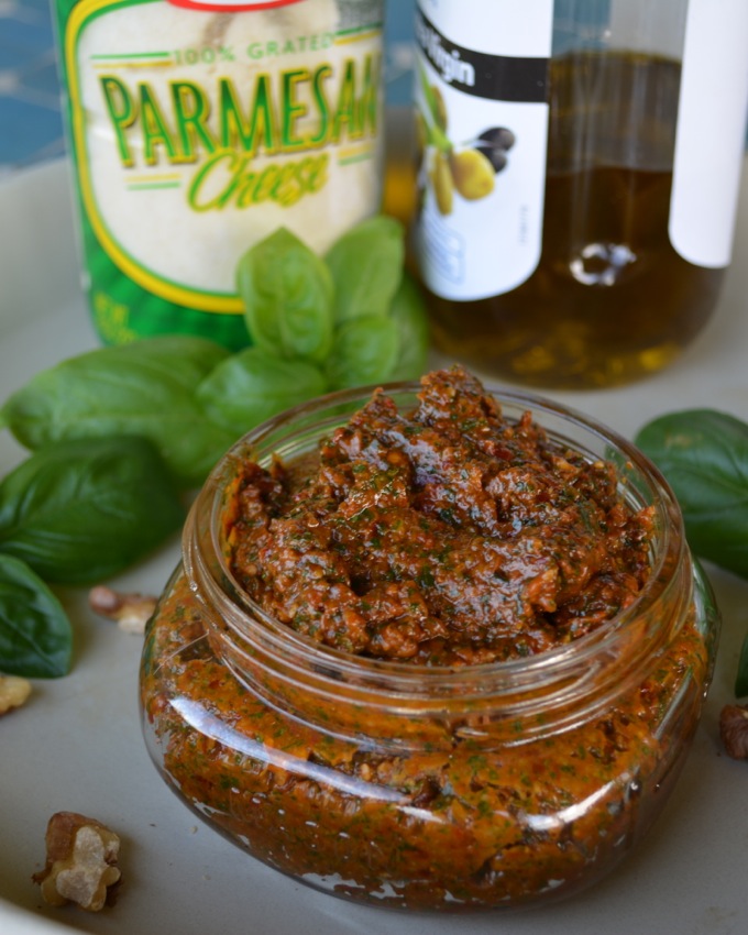Sun-Dried Tomato and Basil Pesto | Flying on Jess Fuel